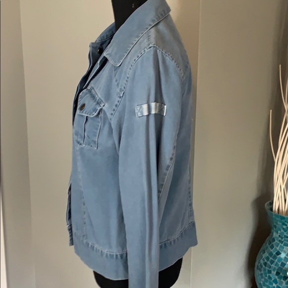 i.e. relaxed Light Blue Cotton Jacket - Picture 3 of 9